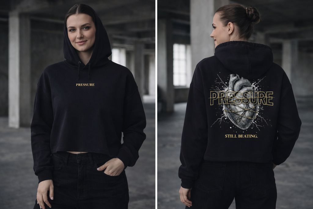 PRESSURE Women Crop Hoodie