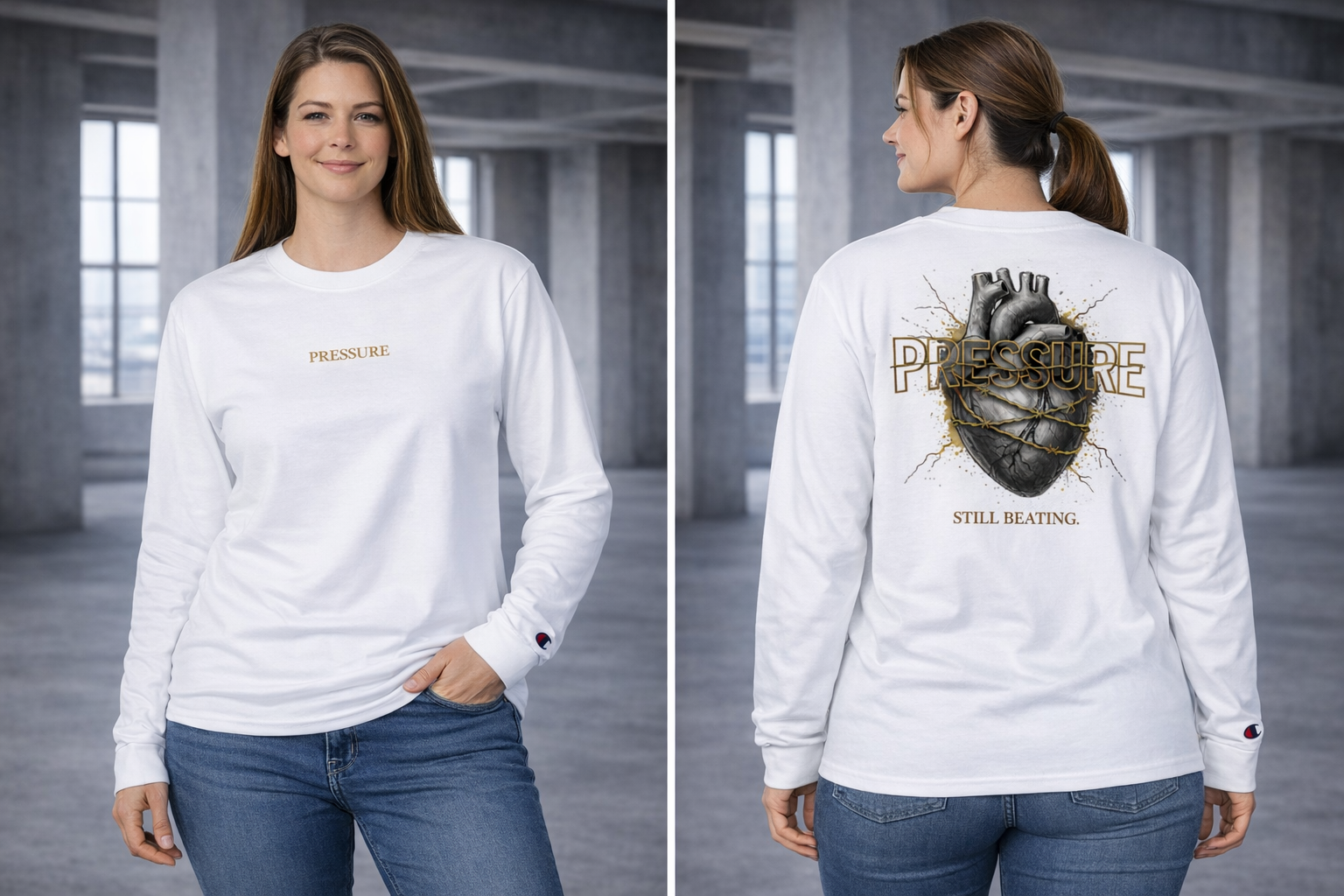 PRESSURE Champion Longsleeve
