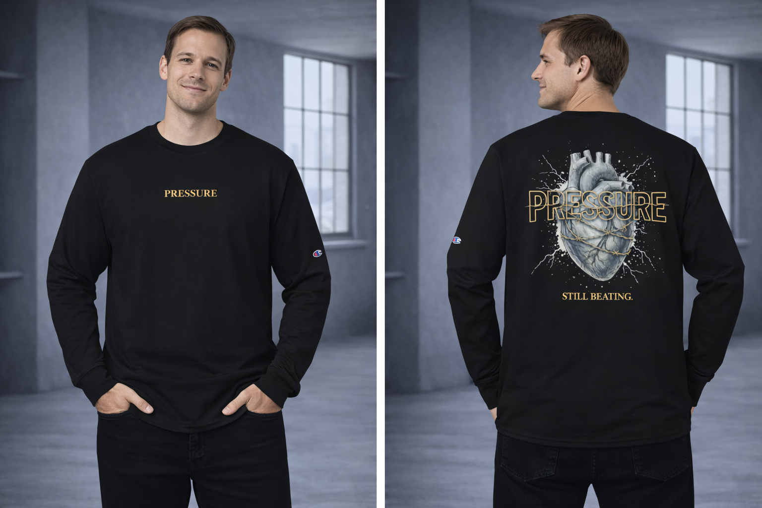 PRESSURE Champion Longsleeve