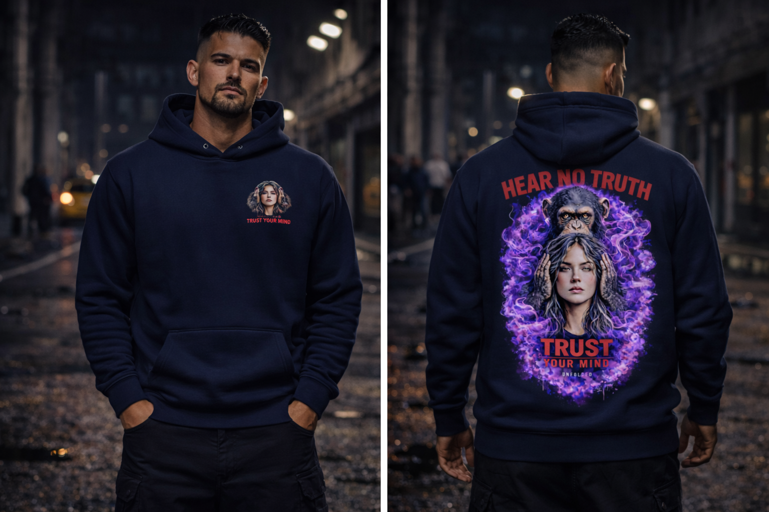 UNFOLDED – „Hear No Truth“ Unisex Hoodie