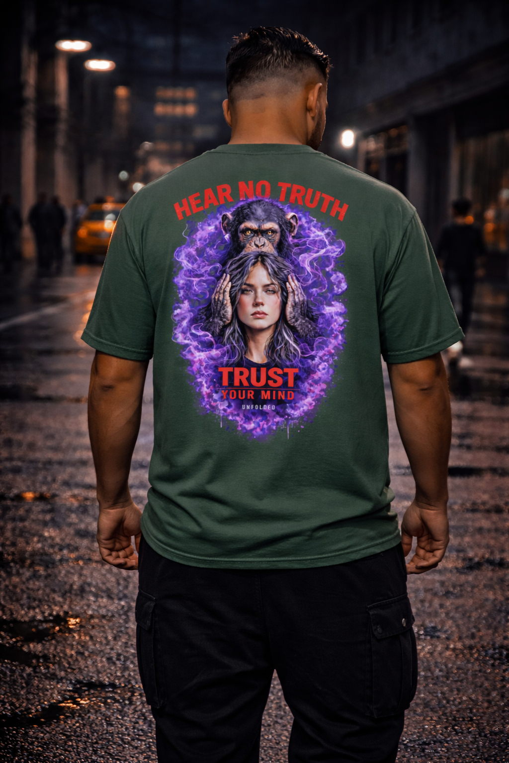 UNFOLDED – „Hear No Truth“ Heavyweight Unisex Tee