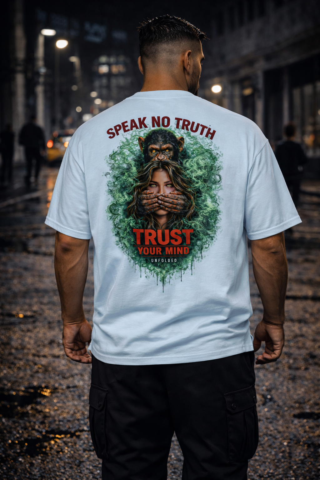 UNFOLDED – „Speak No Truth“ Heavyweight Unisex Tee