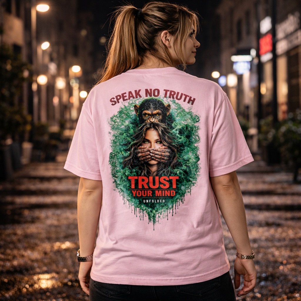 UNFOLDED – „Speak No Truth“ Heavyweight Unisex Tee
