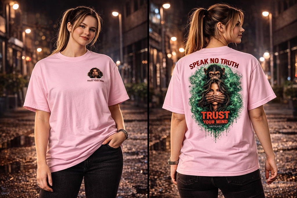 UNFOLDED – „Speak No Truth“ Heavyweight Unisex Tee