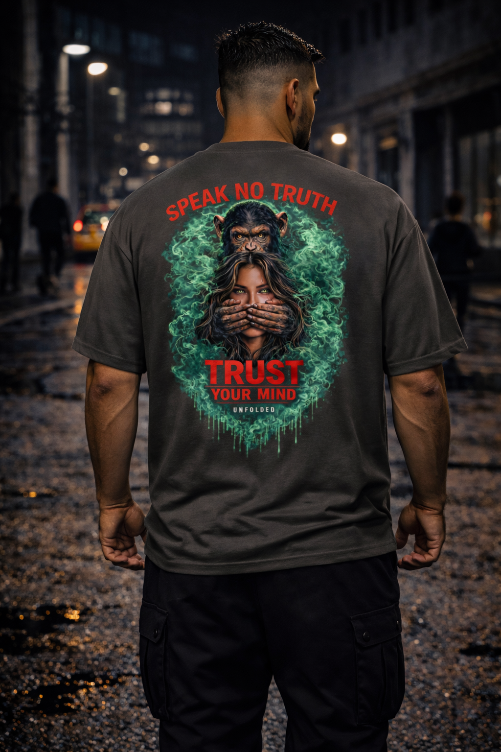UNFOLDED – „Speak No Truth“ Heavyweight Unisex Tee