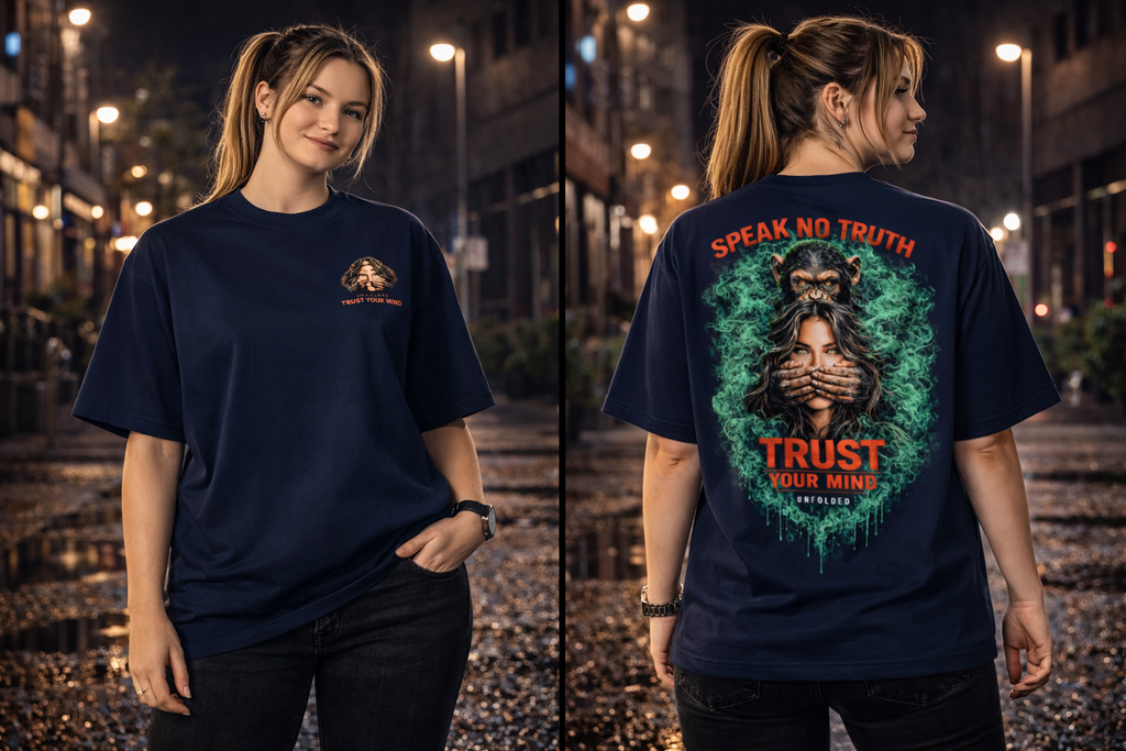 UNFOLDED – „Speak No Truth“ Heavyweight Unisex Tee
