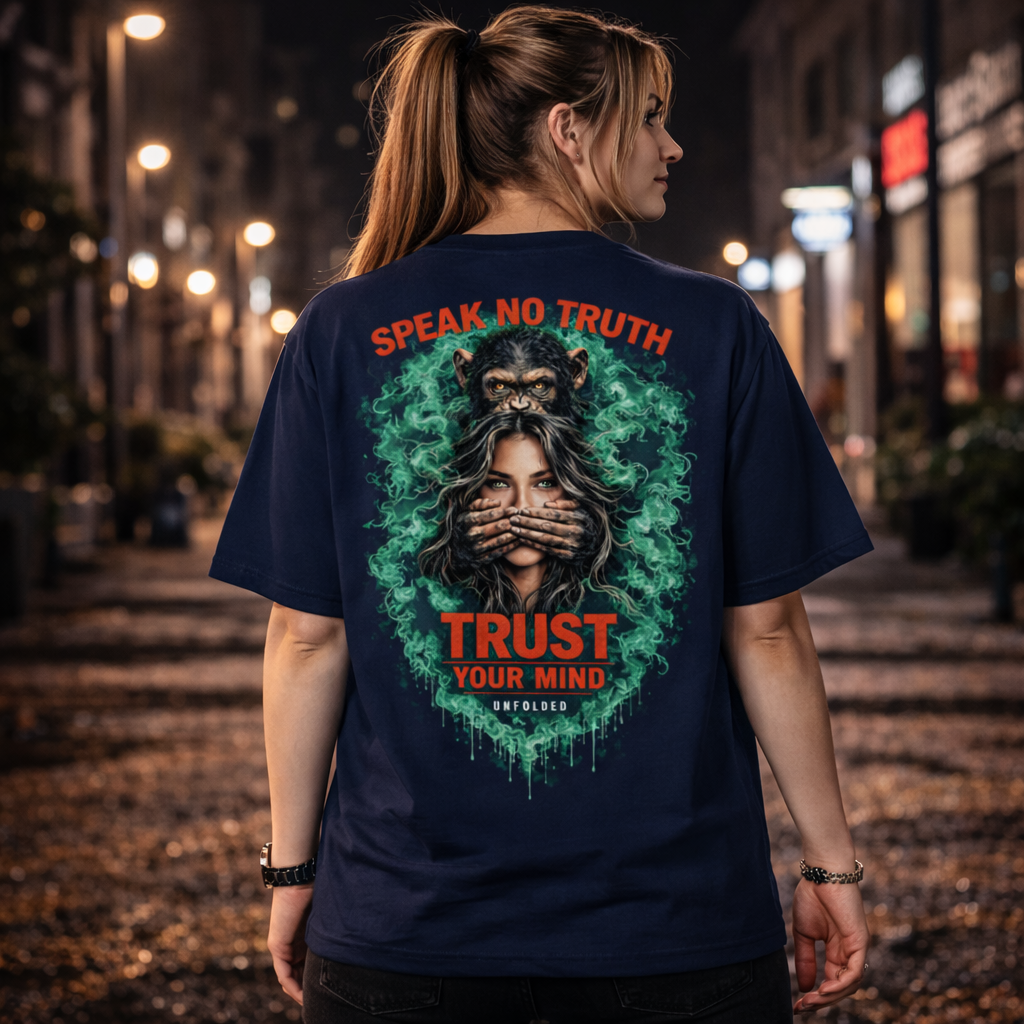 UNFOLDED – „Speak No Truth“ Heavyweight Unisex Tee