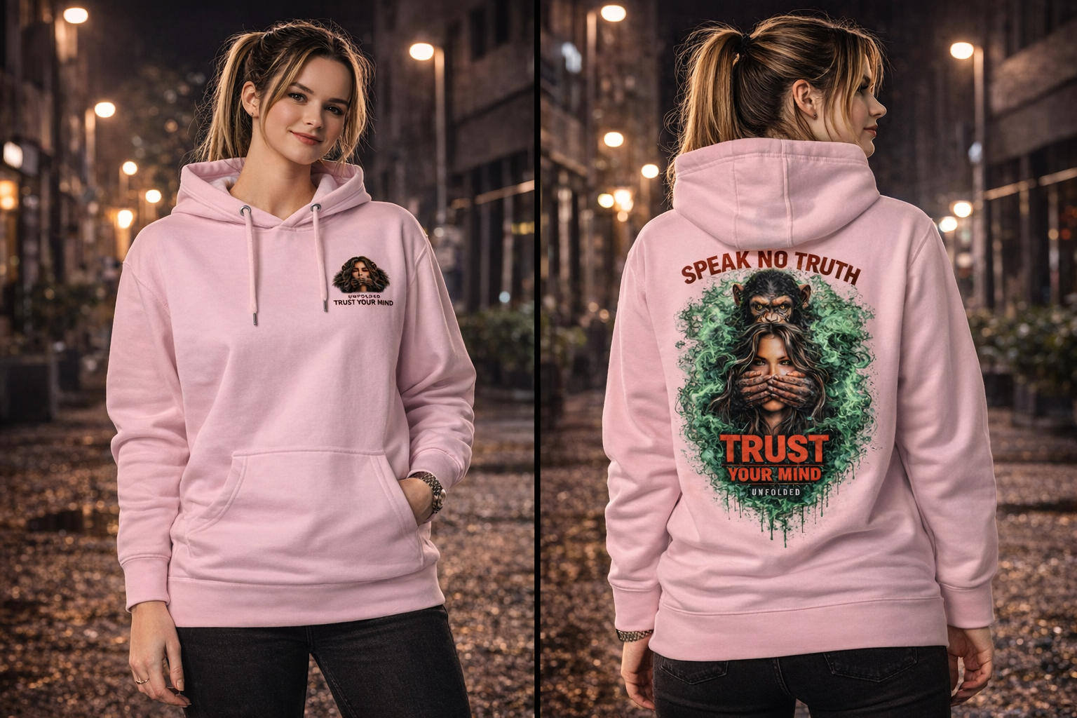 UNFOLDED – „Speak No Truth“ Unisex Hoodie
