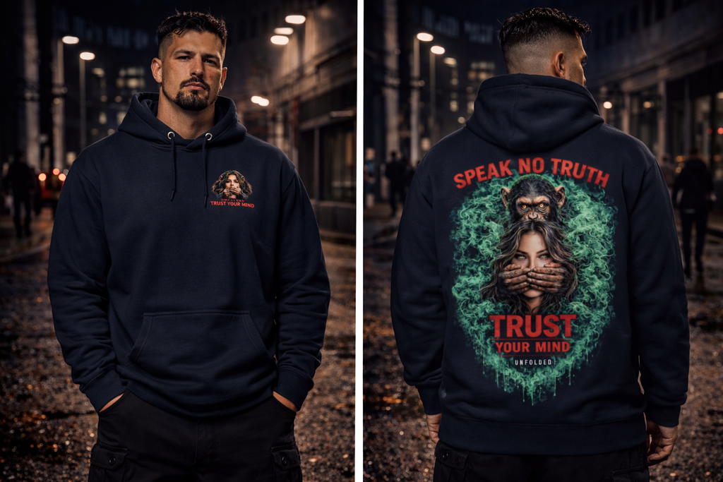 UNFOLDED – „Speak No Truth“ Unisex Hoodie