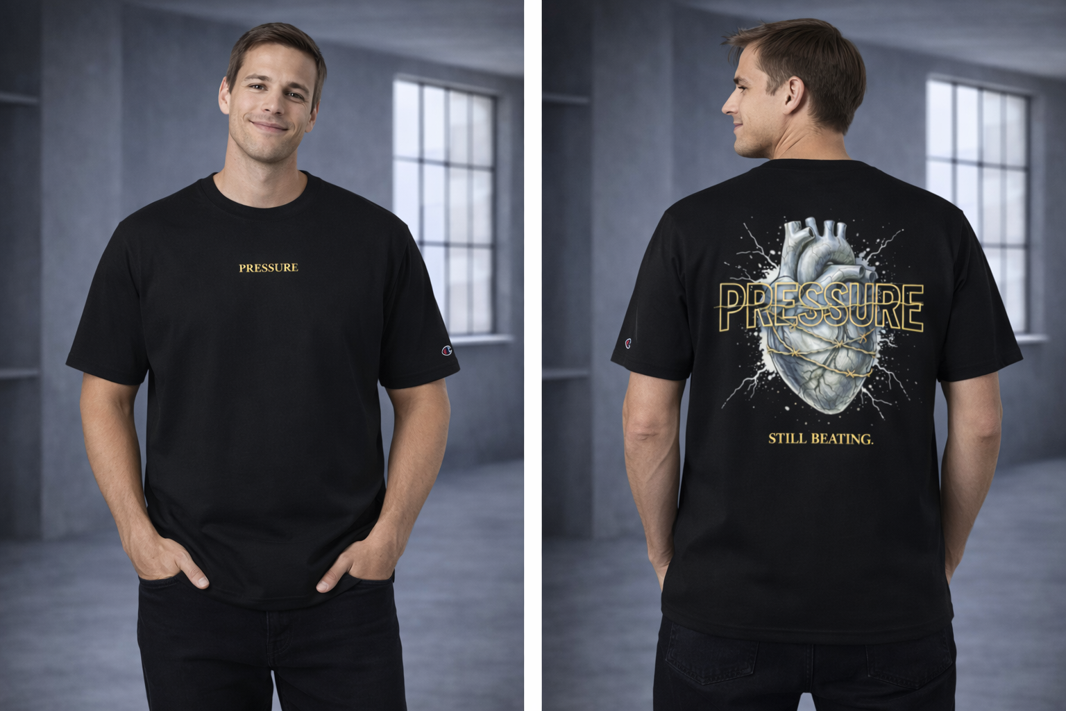 PRESSURE Champion Tee