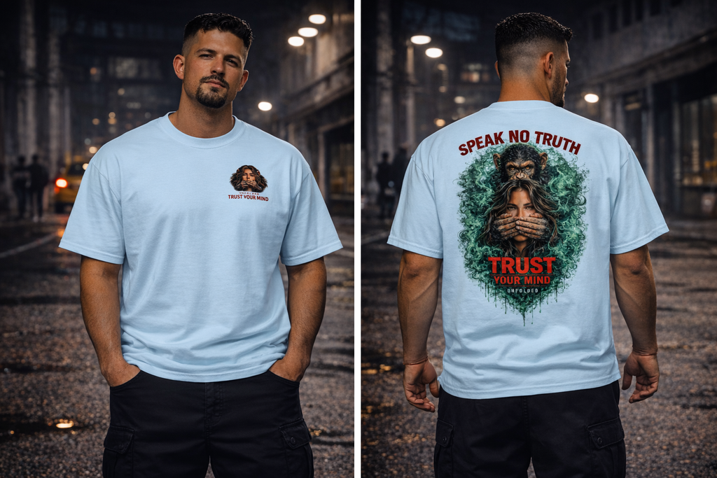 UNFOLDED – „Speak No Truth“ Heavyweight Unisex Tee