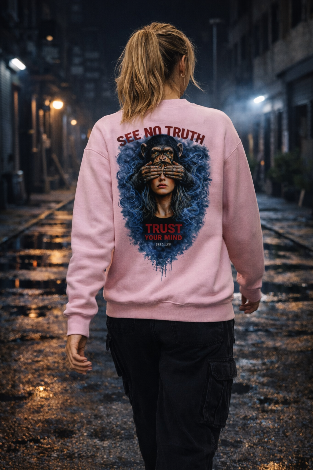 UNFOLDED – „See No Truth“ Unisex-Pullover