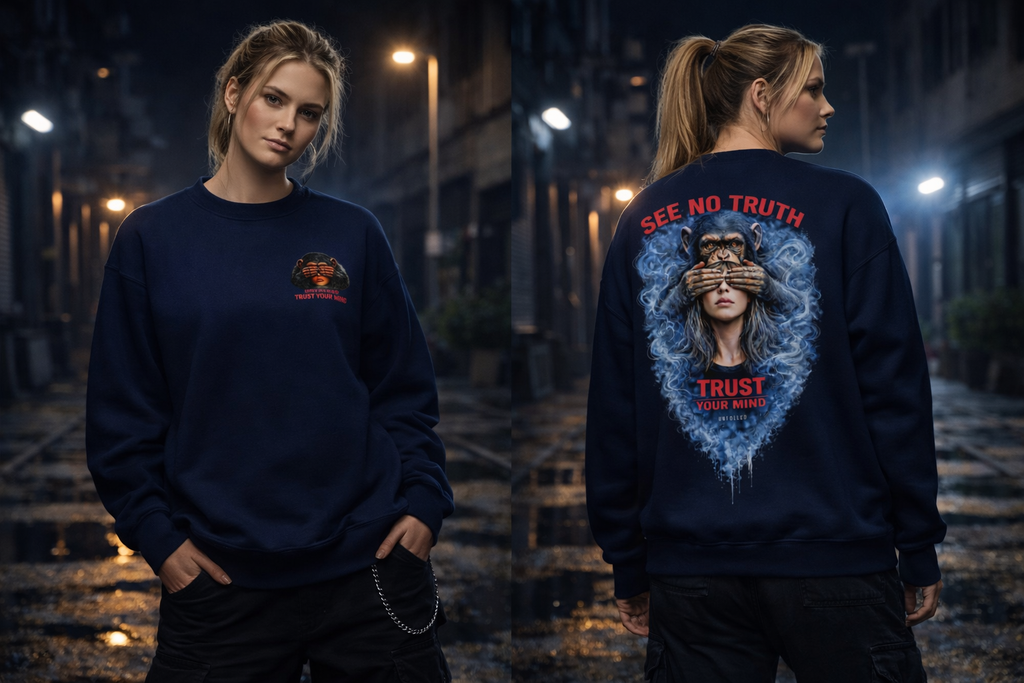 UNFOLDED – „See No Truth“ Unisex-Pullover
