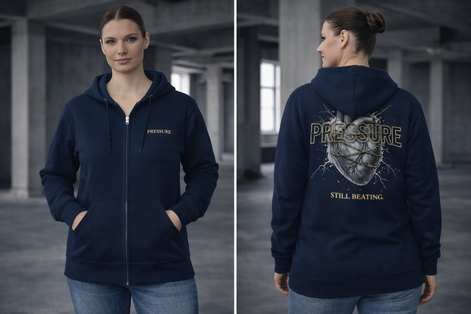 PRESSURE Zip Hoodie