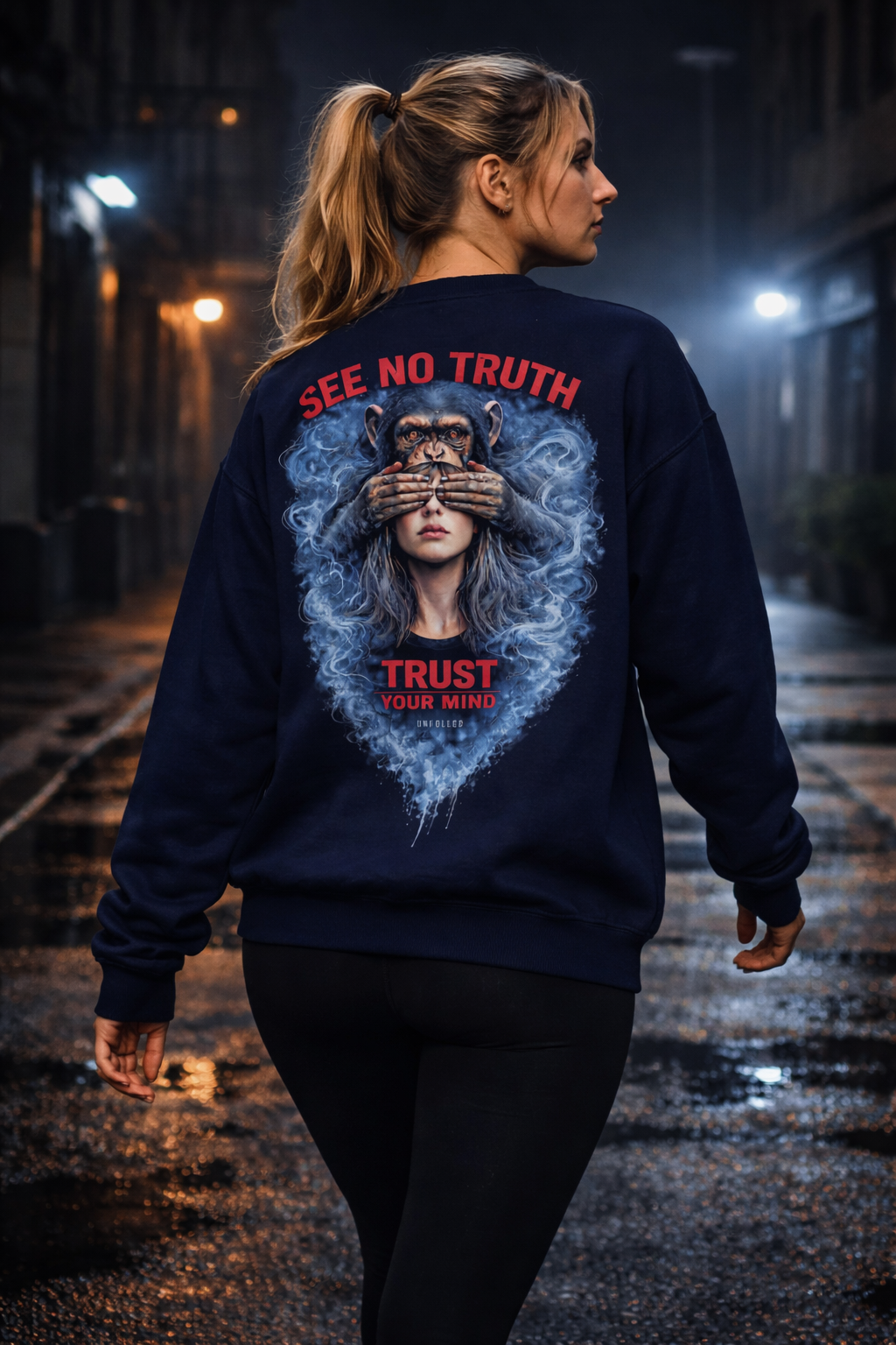 UNFOLDED – „See No Truth“ Unisex-Pullover