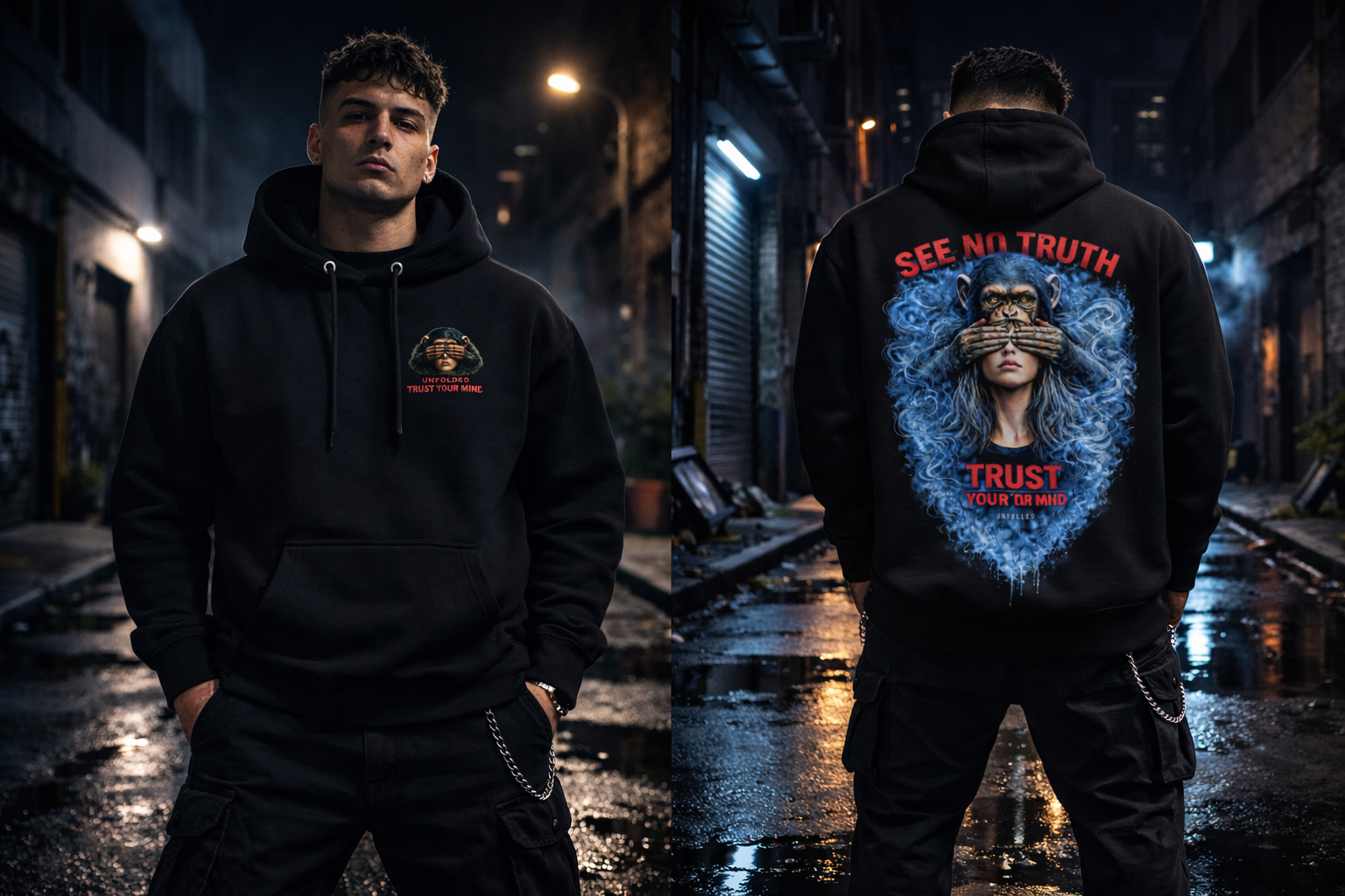 UNFOLDED – „See No Truth“ Hoodie (Unisex)