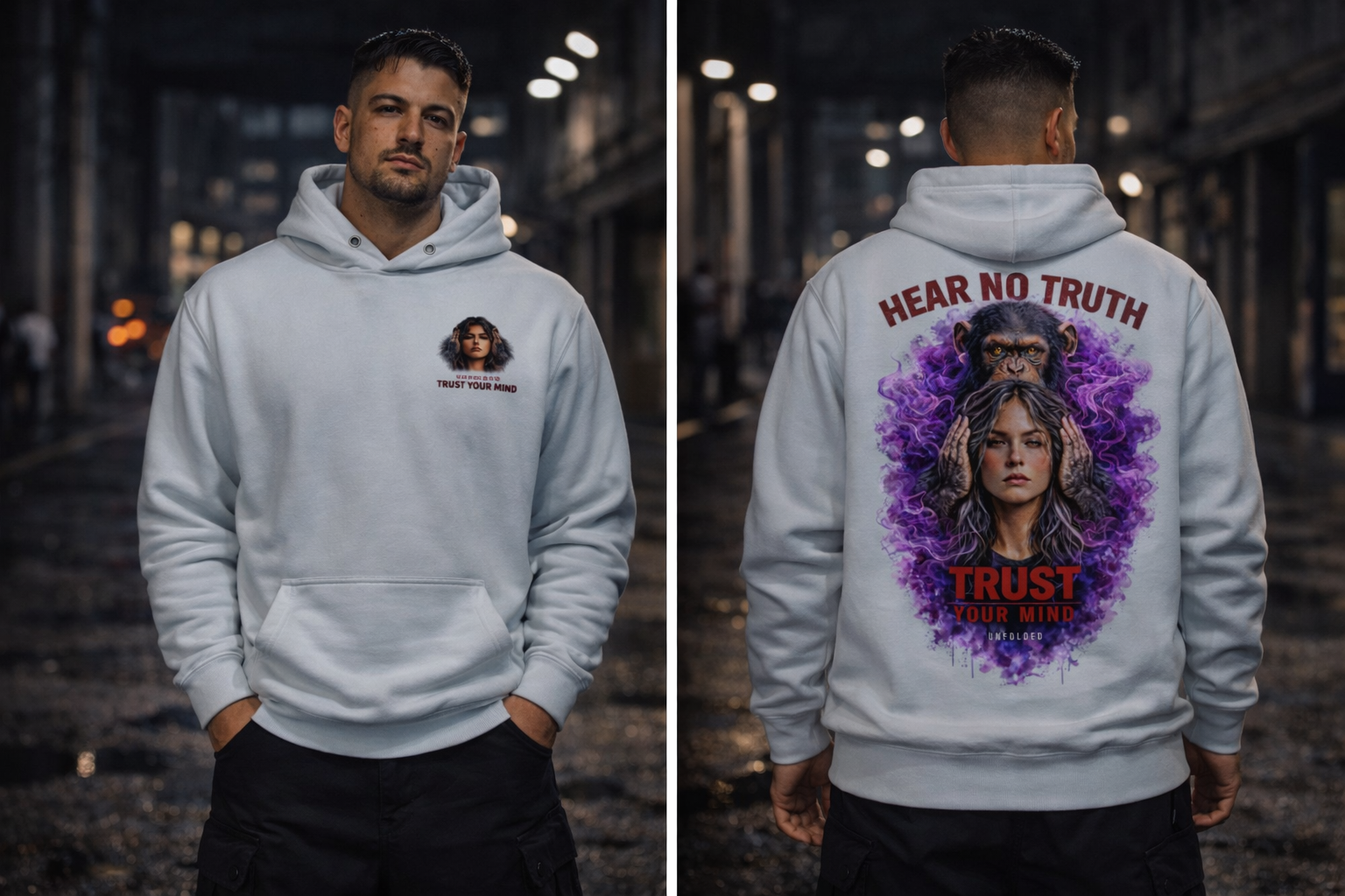 UNFOLDED – „Hear No Truth“ Unisex Hoodie