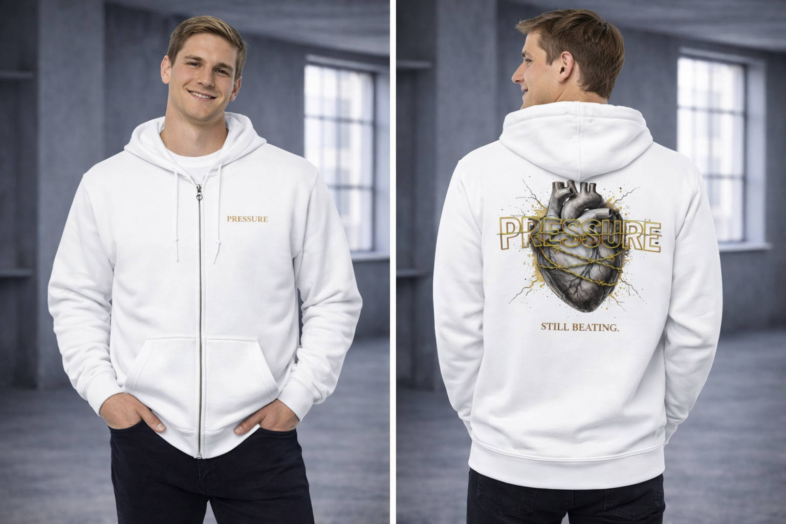 PRESSURE Zip Hoodie