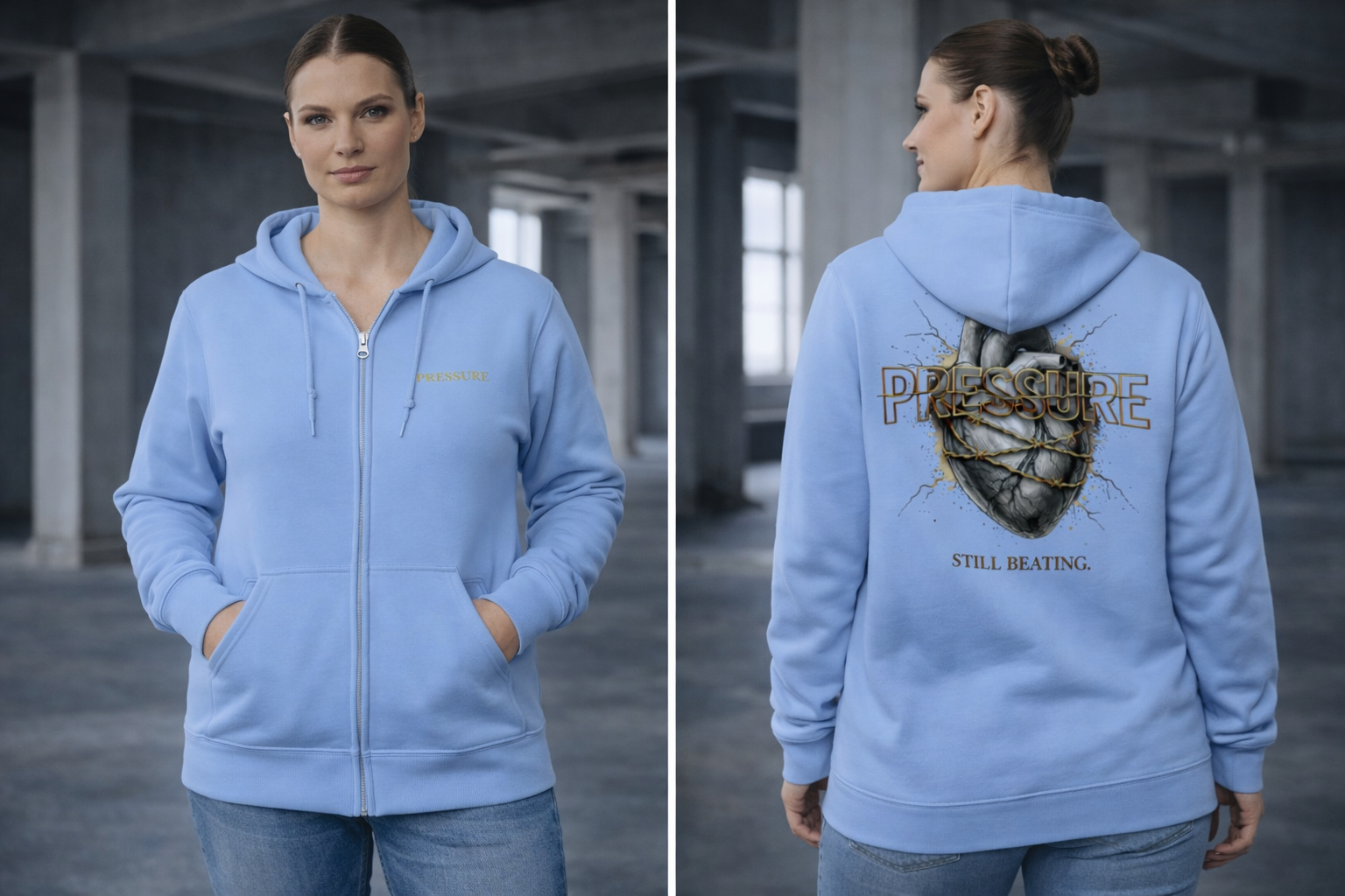PRESSURE Zip Hoodie
