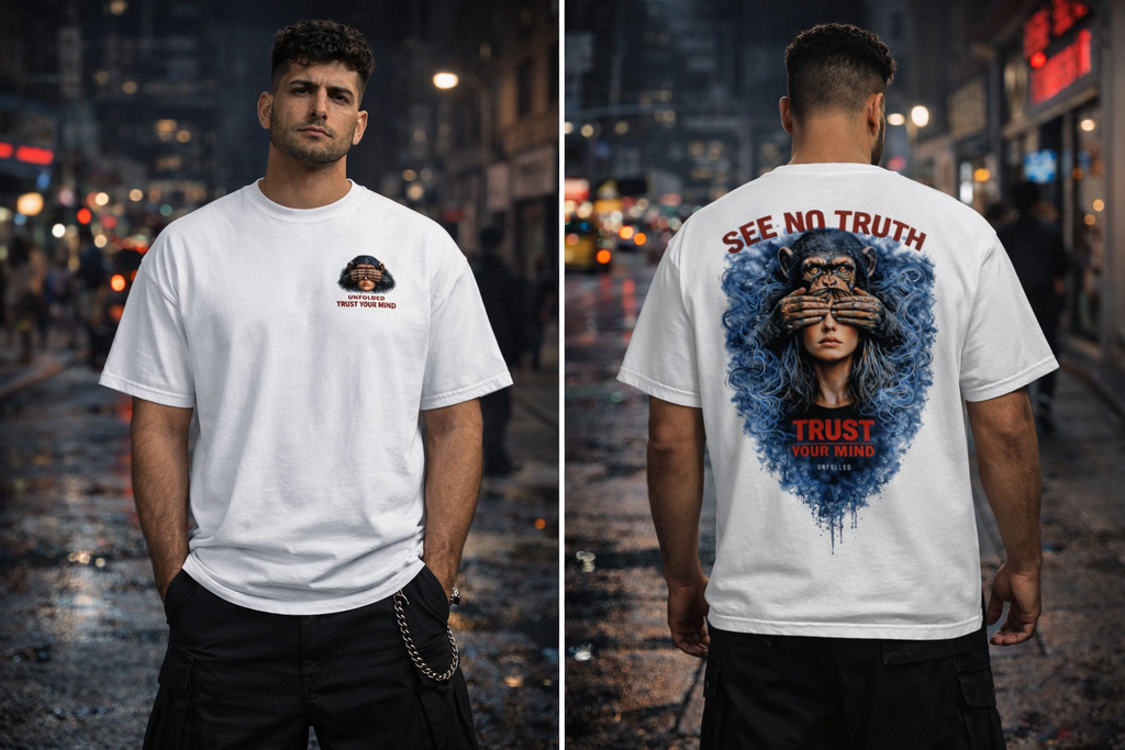 UNFOLDED – „See No Truth“ Heavyweight Tee