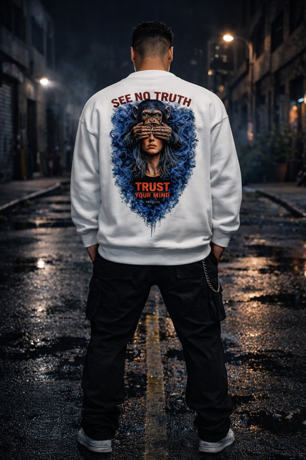 UNFOLDED – „See No Truth“ Unisex-Pullover